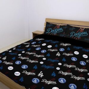 Los Angeles Dodgers Of Anaheim Duvet Cover and Pillowcase Set Bedding Set 984