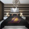 Los Angeles Lakers 5 NBA Basketball ize Duvet Cover and Pillowcase Set Bedding Set