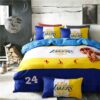 Los Angeles Lakers Basketball Duvet Cover and Pillowcase Set Bedding Set