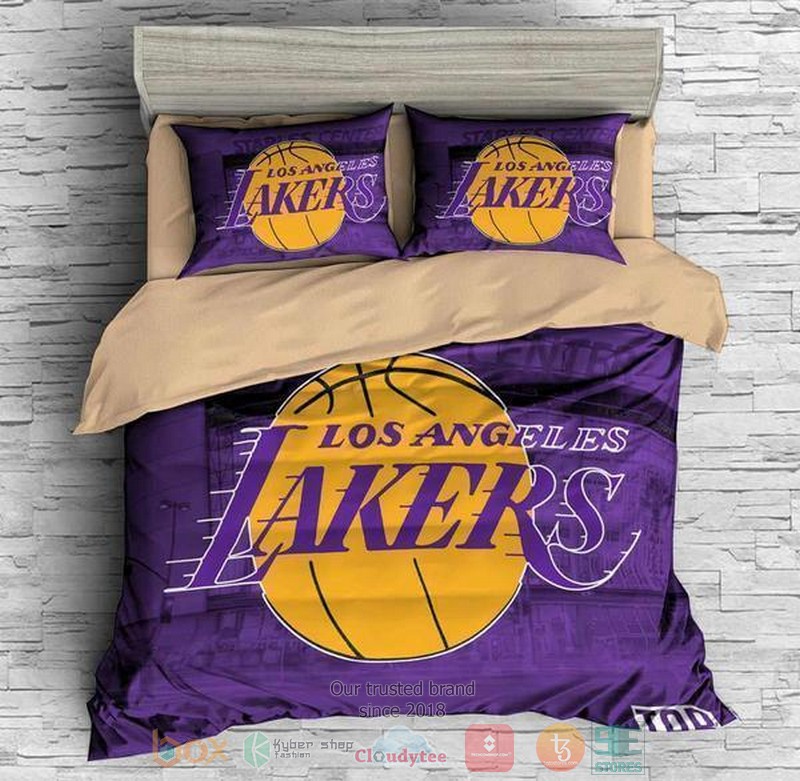 Los Angeles Lakers Nba Purple Bedding Set Los Angeles Lakers Nba Purple Bedding Set