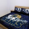 Los Angeles Rams Duvet Cover and Pillowcase Set Bedding Set 1045