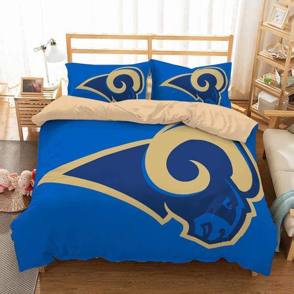 Los Angeles Rams Duvet Cover and Pillowcase Set Bedding Set 527 Los Angeles Rams Duvet Cover and Pillowcase Set Bedding Set 527