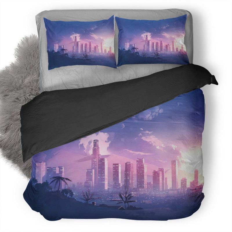 Los Angles Minimalism Ec Duvet Cover and Pillowcase Set Bedding Set Los Angles Minimalism Ec Duvet Cover and Pillowcase Set Bedding Set