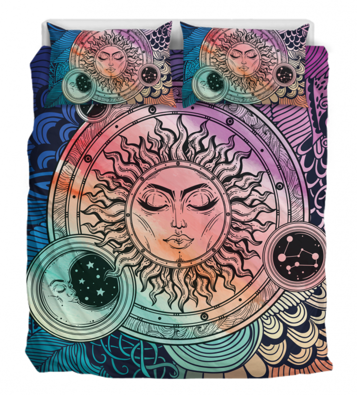 Lotus Sun Moon Duver Duvet Cover and Pillowcase Set Bedding Set Lotus Sun Moon Duver Duvet Cover and Pillowcase Set Bedding Set