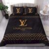 Louis Vuiton Black Bedding Set