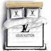 Louis Vuiton Lv White Bedding Set