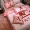 Louis Vuiton Pink Cute Bedding Set