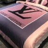 Louis Vuiton Pink Purple Bedding Set