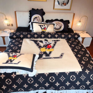 Louis Vuitton And Mickey Mouse Duvet Cover Bedding Sets