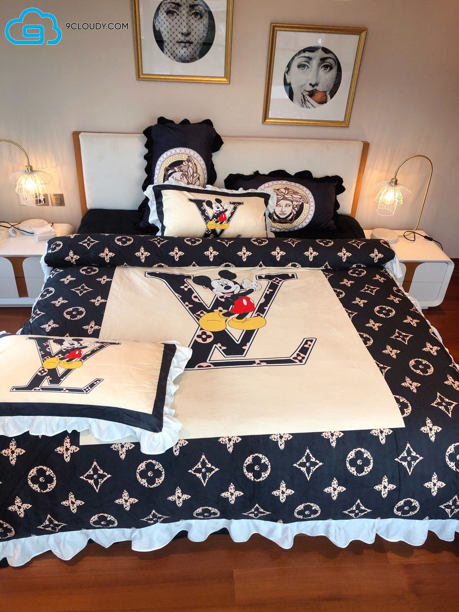 Louis Vuitton And Mickey Mouse Duvet Cover Bedding Sets Louis Vuitton And Mickey Mouse Duvet Cover Bedding Sets