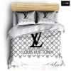 Louis Vuitton Black-White Caro Luxury Brand Bedding Set