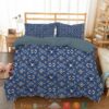 Louis Vuitton Blue Quilt Bedding Set
