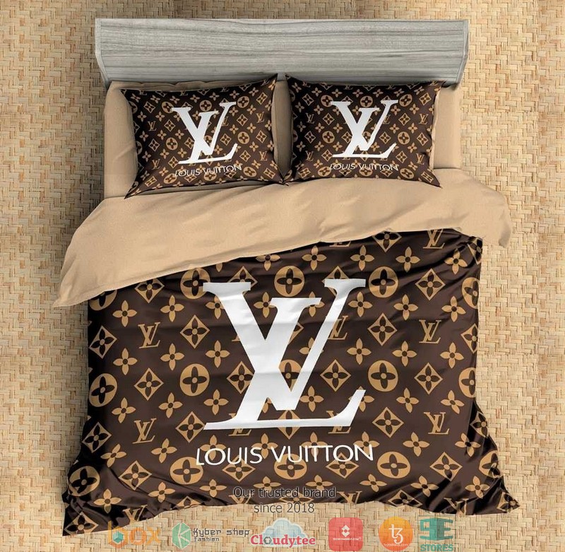 Louis Vuitton Brown Duvet Cover Bedding Set Louis Vuitton Brown Duvet Cover Bedding Set