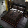 Louis Vuitton Brown Symbol Full Print Bedding Set