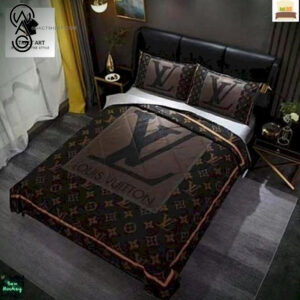 Louis Vuitton Brown Symbol Full Print Bedding Set