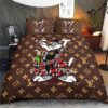 Louis Vuitton Bugs Bunny And Snake Luxury Brand Bedding Set