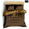 Louis Vuitton Dark Brown Caro Luxury Brand Bedding Set