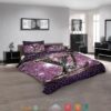 Louis Vuitton Diamond Purple Quilt Bedding Set