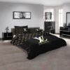Louis Vuitton Full Black Luxury Brand Bedding Set
