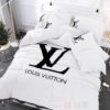 Louis Vuitton Full White Luxury Brand Bedding Set