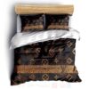 Louis Vuitton Logo Black Luxury Brand Bedding Set