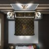 Louis Vuitton Luxury Brand Brown Quilt Bedding Set