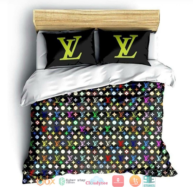 Louis Vuitton Lv Colors Quilt Bedding Set Louis Vuitton Lv Colors Quilt Bedding Set