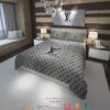 Louis Vuitton Lv Grey Duvet Cover Bedding Set
