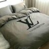 Louis Vuitton Lv Luxury Brand Light Green Quilt Bedding Set