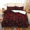 Louis Vuitton Lv Multicolor Brown Duvet Cover Bedding Set