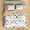 Louis Vuitton Lv Multicolor Pattern Duvet Cover Bedding Set