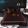 Louis Vuitton Monogram Brown Duvet Cover Bedding Sets
