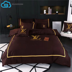 Louis Vuitton Monogram Brown Duvet Cover Bedding Sets