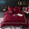 Louis Vuitton Monogram Red Duvet Cover Bedding Sets