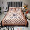 Louis Vuitton Ochre Pattern Quilt Bedding Set
