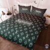 Louis Vuitton Supreme Black Luxury Bedding Set