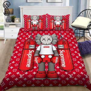 Louis Vuitton Supreme Everlast Full Print Bedding Set