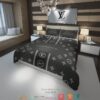Louis Vuitton Thunder Light Black Duvet Cover Bedding Set