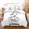 Lovable Mickey Mouse Duvet Cover and Pillowcase Set Bedding Set