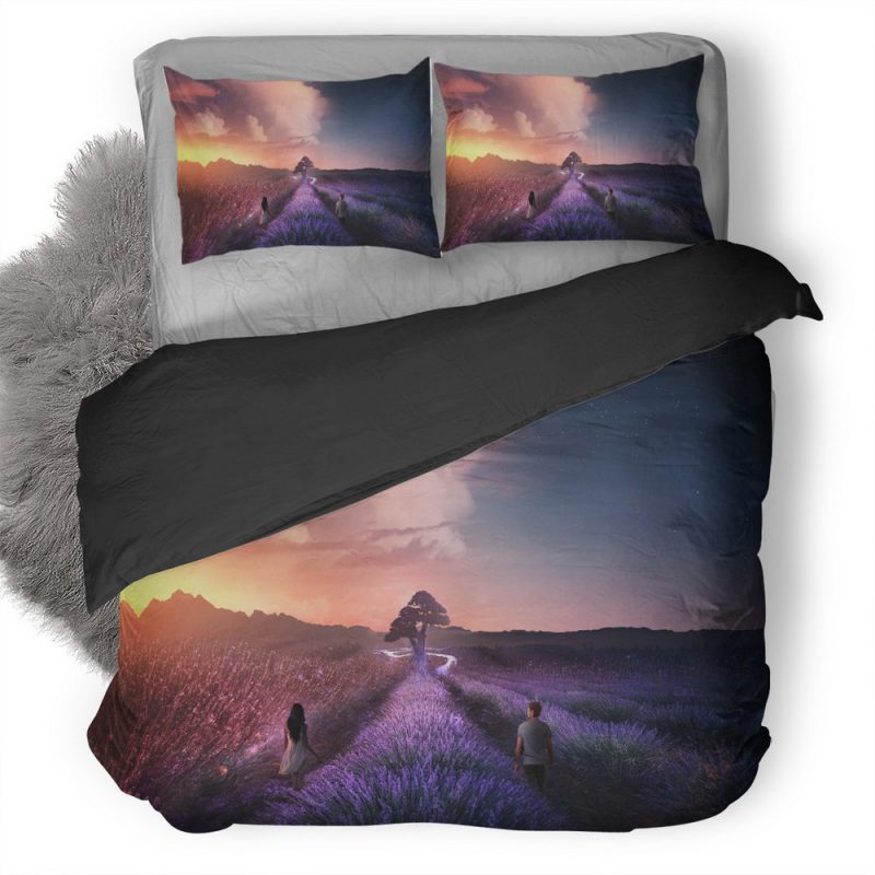 Love Freedom Walk Field Hr Duvet Cover and Pillowcase Set Bedding Set Love Freedom Walk Field Hr Duvet Cover and Pillowcase Set Bedding Set