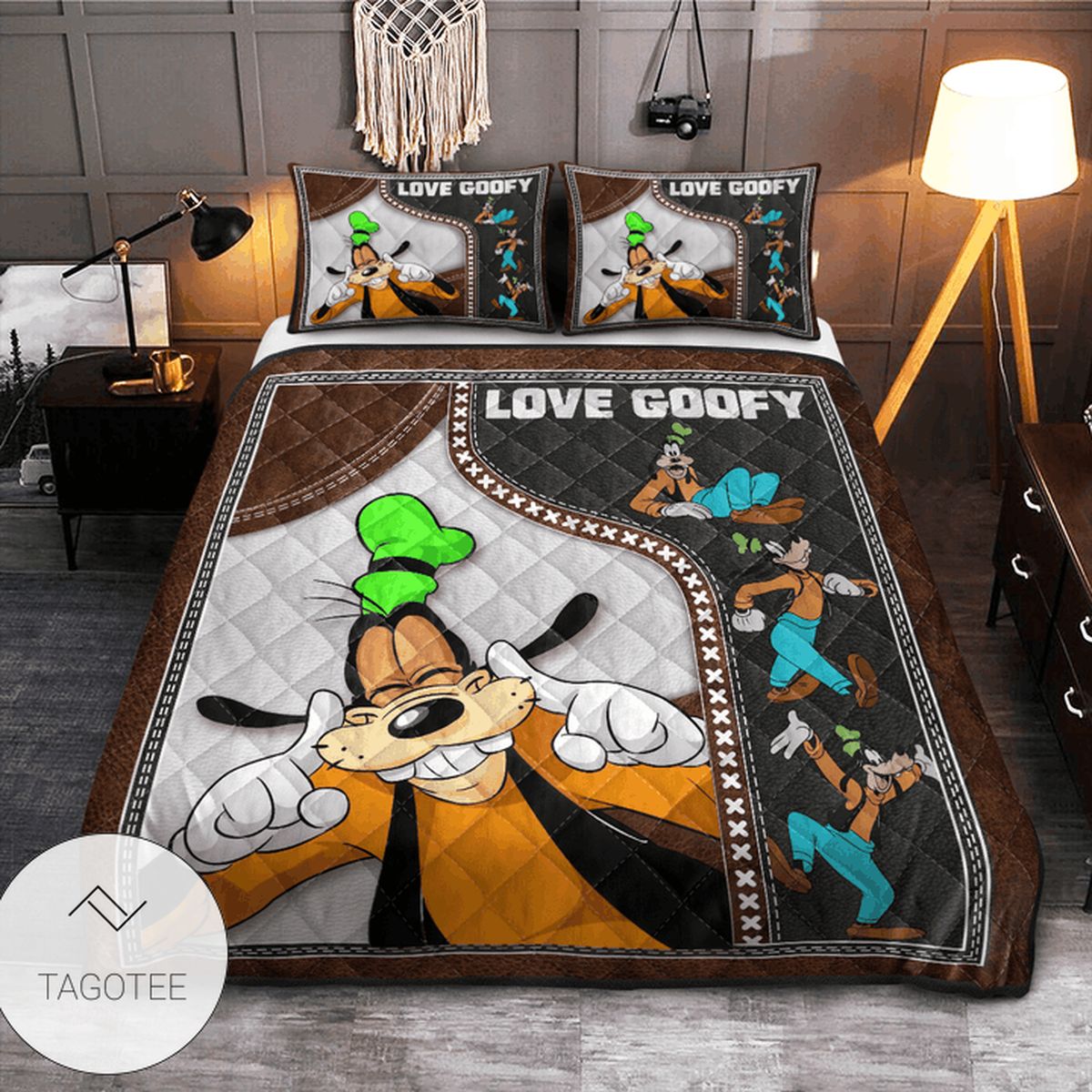 Love Goofy Quilt Bedding Set- Love Goofy Quilt Bedding Set-