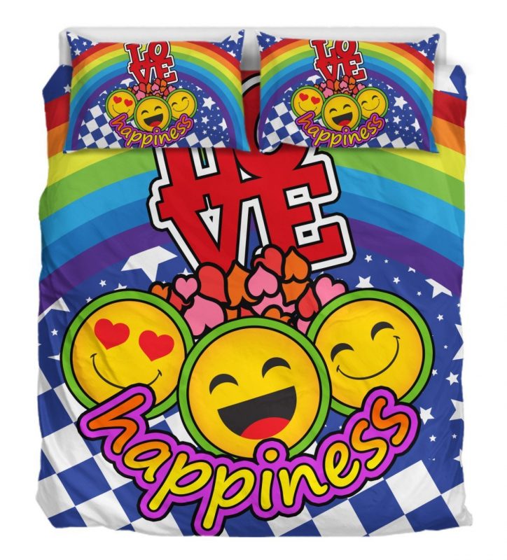 Love Happyiness Duver Duvet Cover and Pillowcase Set Bedding Set Love Happyiness Duver Duvet Cover and Pillowcase Set Bedding Set