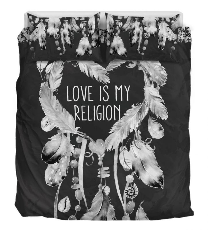 Love Is My Religion Duver Duvet Cover and Pillowcase Set Bedding Set 879 Love Is My Religion Duver Duvet Cover and Pillowcase Set Bedding Set 879