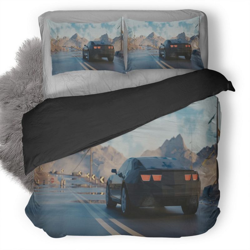 Low Poly Chevrolet Camaro Ep Duvet Cover and Pillowcase Set Bedding Set Low Poly Chevrolet Camaro Ep Duvet Cover and Pillowcase Set Bedding Set