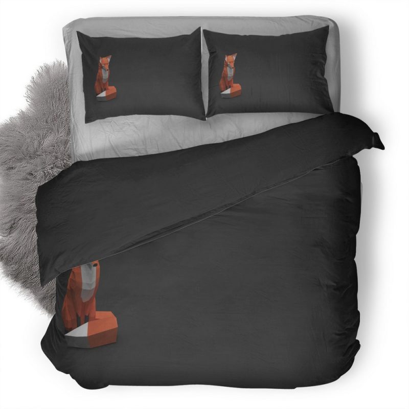 Low Poly Fox New Duvet Cover and Pillowcase Set Bedding Set Low Poly Fox New Duvet Cover and Pillowcase Set Bedding Set