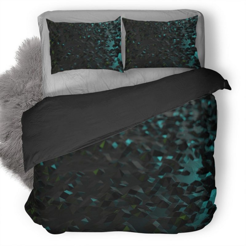 Low Poly Neon Metal Vg Duvet Cover and Pillowcase Set Bedding Set Low Poly Neon Metal Vg Duvet Cover and Pillowcase Set Bedding Set