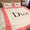 Luxury Christian Dior Brand Cream Bedding Sets