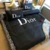Luxury Christian Dior Brand Full Black Bedding Sets