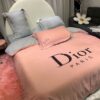 Luxury Christian Dior Brand Pink Bedding Sets