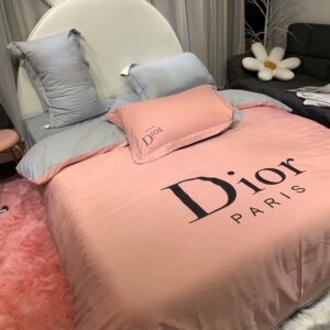Luxury Christian Dior Brand Pink Bedding Sets